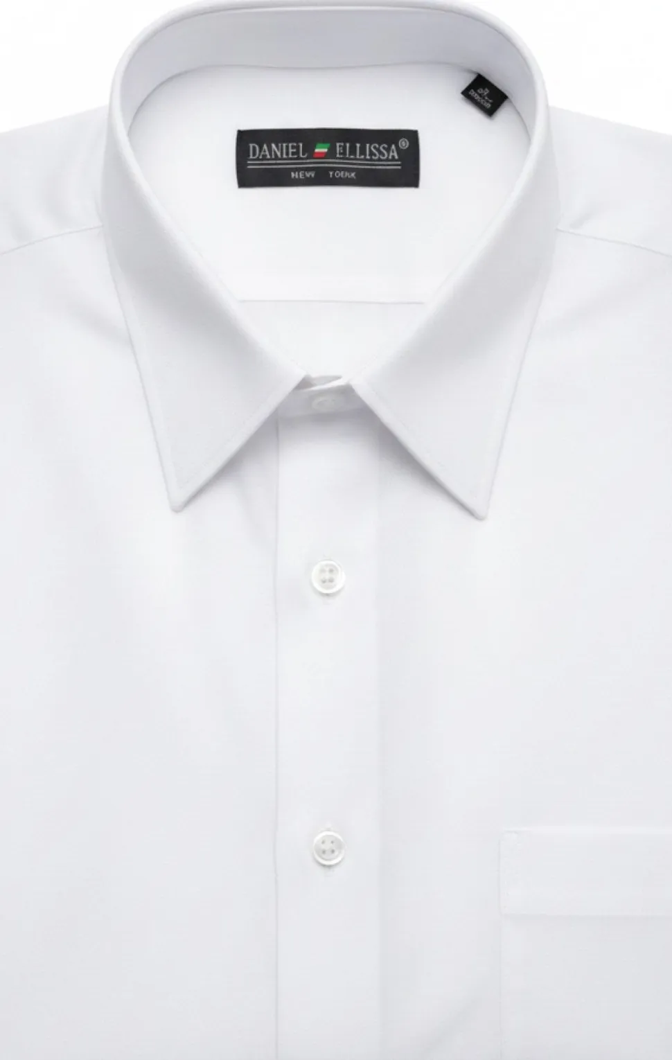 Basic Dress Shirt Convertible Cuff Regular Fit in White