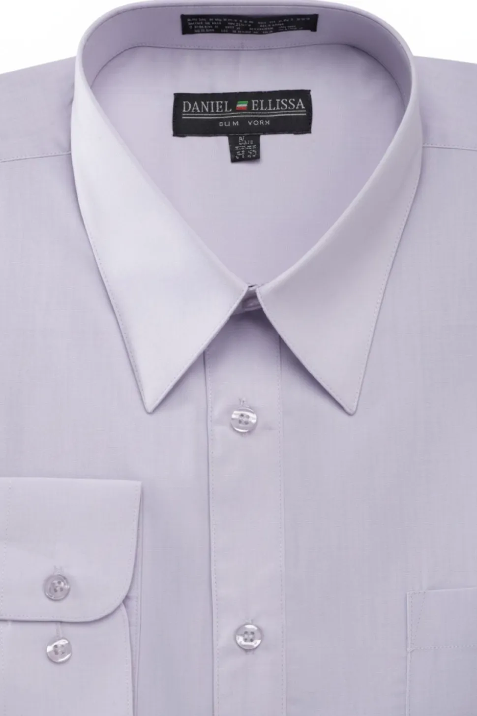 Basic Dress Shirt Convertible Cuff Regular Fit in Lilac