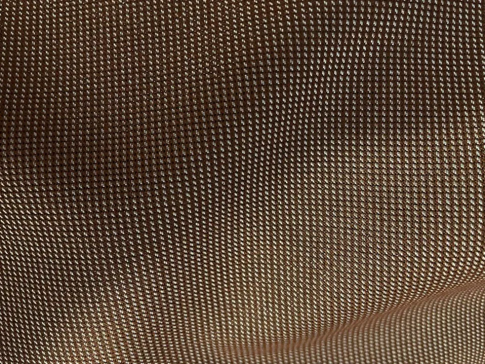 Birdseye Pattern Modern Fit 3 Piece Khaki Suit with Contrast Trim