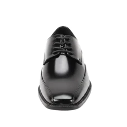 Black Embossed Bike Toe Dress Shoes