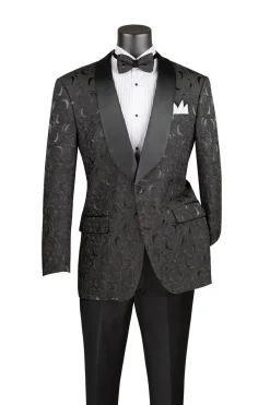 Black Regular Fit Blazer Shawl Lapel