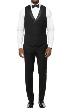 Black Slim Fit 3-Piece Shawl Lapel Tuxedo