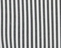 Black White Bold Stripe French Cuff Dress Shirt with Tie, Cuff Links and Pocket Square