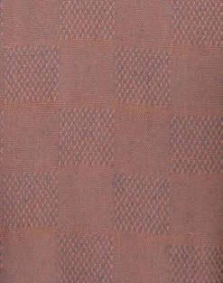 Brown White French Cuff Dress Shirt Set with Tie, Cuff Links and Pocket Square