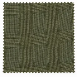 Catania Collection - Modern Fit Windowpane Suit 2 Piece in Olive