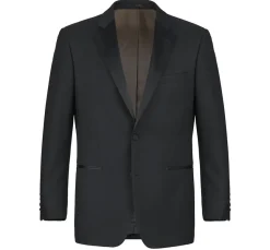 Classic Black Regular Fit 100% Wool Tuxedo Suit