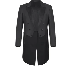 Classic Full Dress Tuxedo Tails 2 Piece Regular Fit In Black