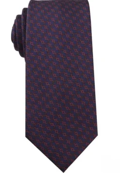 Dark Purple Geometric Design Tie