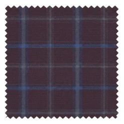 English Laundry 2-Piece Purple Window Pane Check Slim Fit Suit Wool Blend