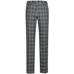 English Laundry Slim Fit Dimgray with White Check Suit