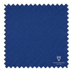 Estate Blue Regular Fit 3 Piece Sharkskin Suit with Vest and Adjustable Waistband Pants