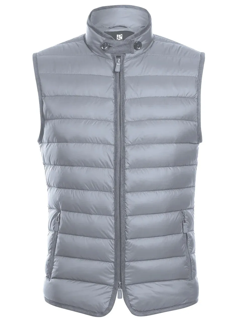 Gray Regular Classic Fit Goose Down Vest