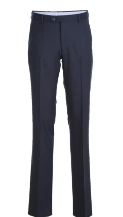Half Canvas Stretch Wool Dress Suit Regular Fit 2 Piece in Navy