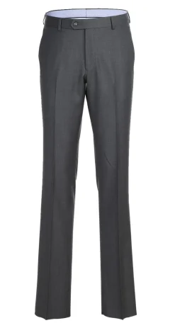 Half Canvas Wool Dress Suit Modern Fit 2 Piece in Gray