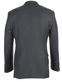 Half Canvas Wool Dress Suit Modern Fit 2 Piece in Gray