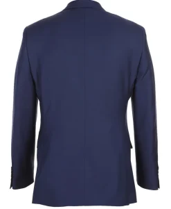 Half Canvas Wool Dress Suit Modern Fit 2 Piece in Blue