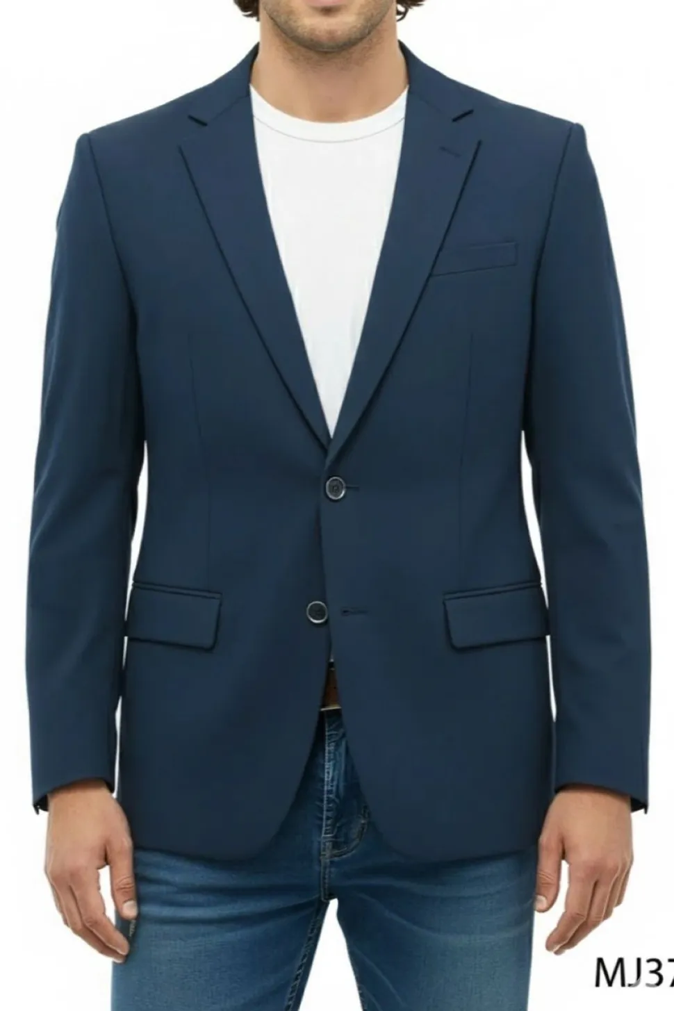Indigo Slim Fit 2-Button Jacket