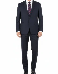 Lexington Collection - Navy Regular Fit 2 Piece Notch Lapel Suit