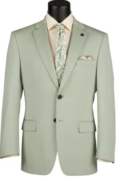 Light Green Modern Fit 2-Button Blazer