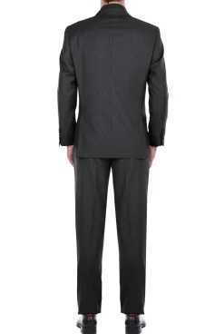 (Limited Sizes) Regular Fit Charcoal Gray 2 Piece Suit