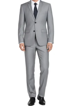 (Limited Sizes) 100% Virgin Wool Regular Fit Light Gray Suit