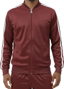 Men's Casual Jogging Set 2 Piece in Burgundy