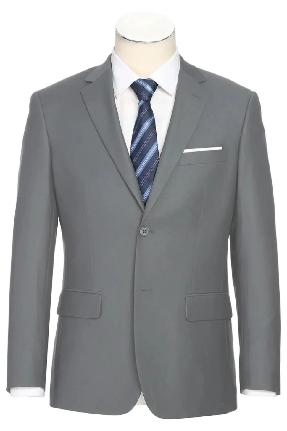 Men's Regular Fit Formal 2-Piece Suit - Light Gray