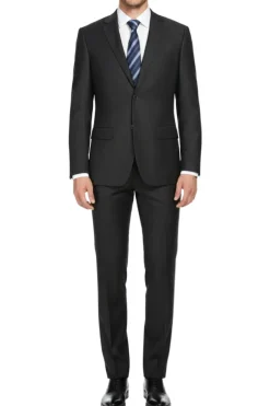 Men's Regular Fit Formal 2-Piece Suit - Black