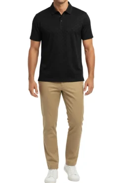 Men's Stretch Polo Shirt - Black