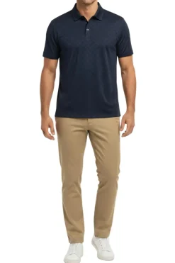 Men's Stretch Polo Shirt - Navy