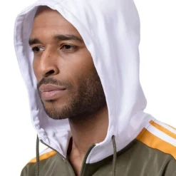 Men's Track Suit with Hood in Olive