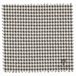 Modern Fit Black Houndstooth Pattern Jacket