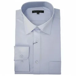 Modern Fit Dress Shirt Convertible Cuff in Light Blue