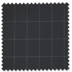 Naples Collection - Gray Modern Fit Double Breasted Windowpane Peak Lapel 2 Piece Suit