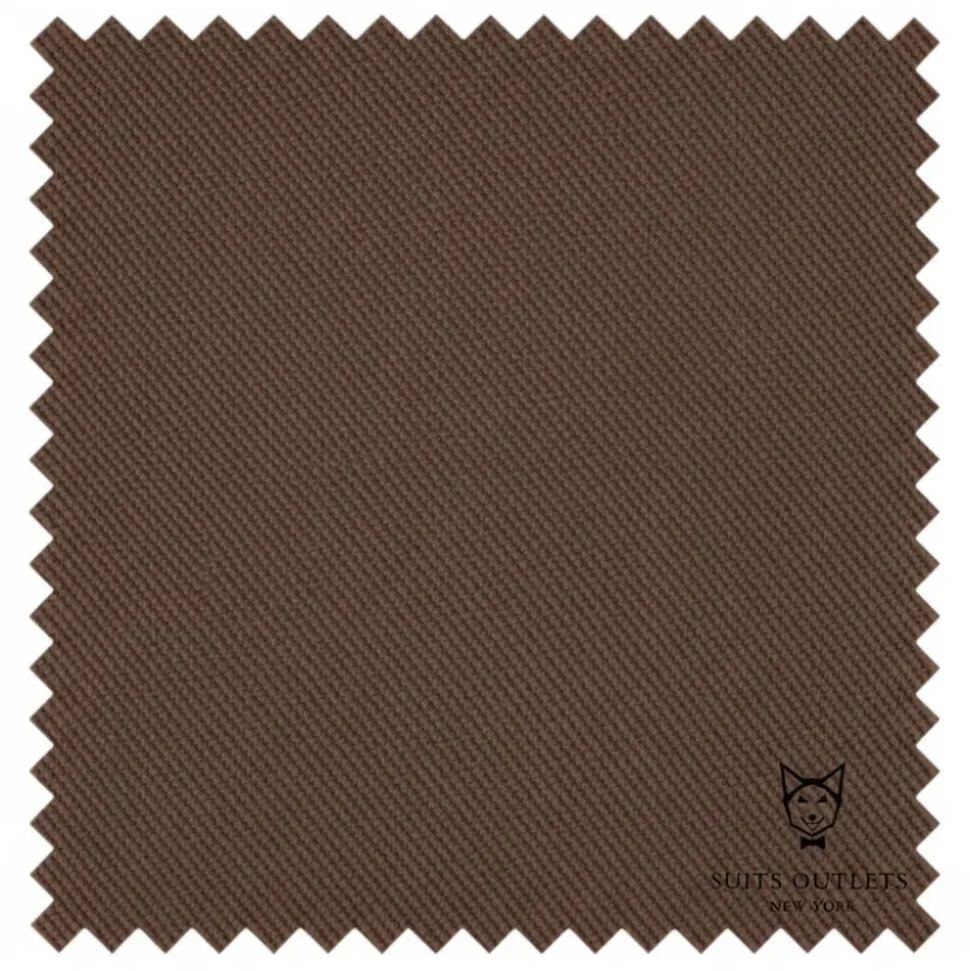 Nola Collection - Brown Regular Fit 2 Piece Suit With Adjustable Waistband Pants