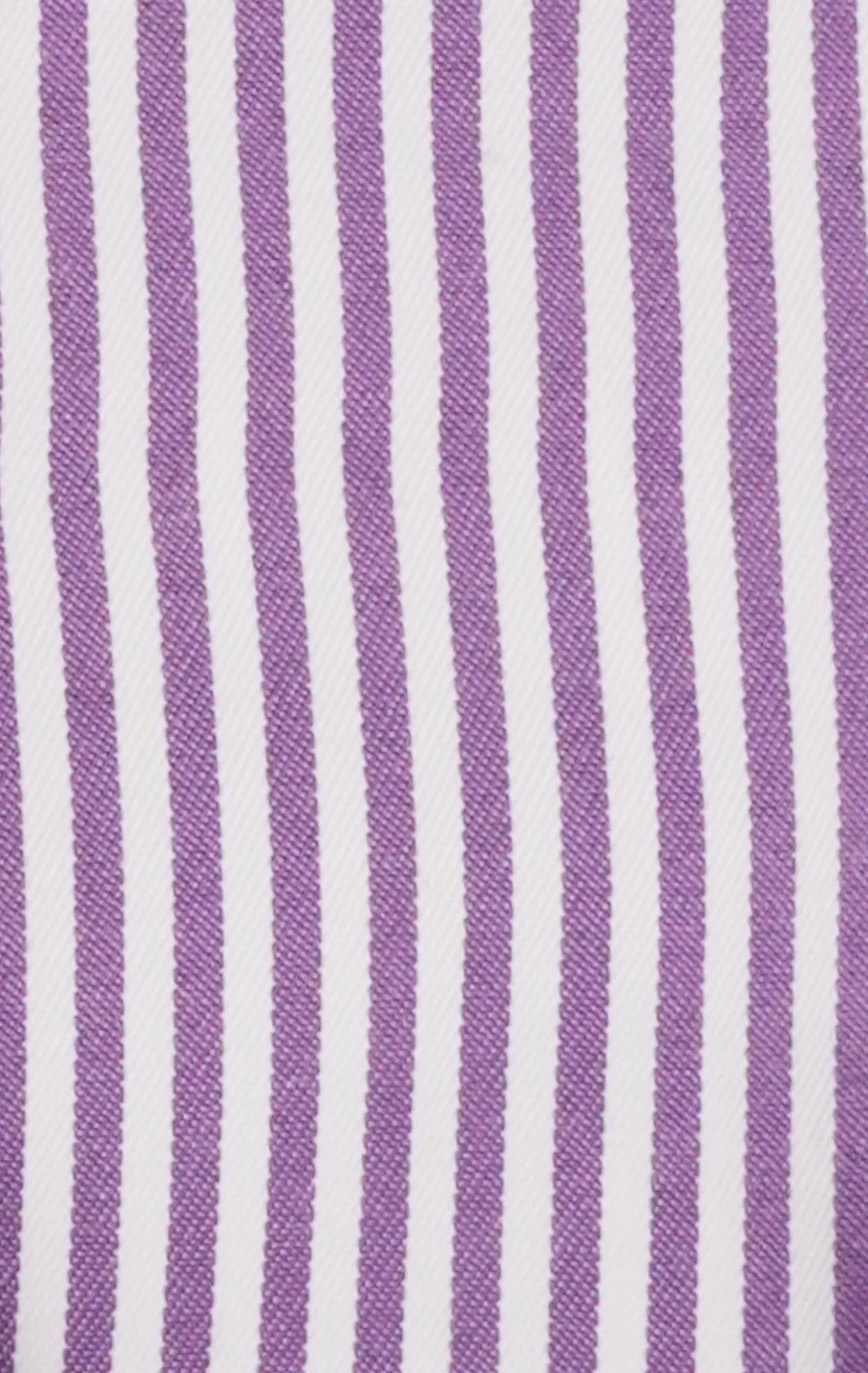Purple White Bold Stripe French Cuff Dress Shirt with Tie, Cuff Links and Pocket Square