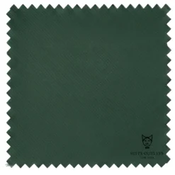 Ramses Collection - Hunter Green Regular Fit Double Breasted 2 Piece Suit with Adjustable Waistband Pants