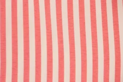 Red and White Striped French Cuff Dress Shirt Set with Tie, Cuff Links and Pocket Square