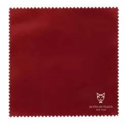 Red Slim Fit Velvet Sport Coat Single Breasted 2 buttons