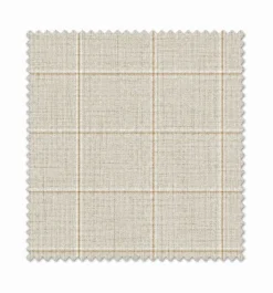 Regular Fit 2 Piece Plaid Suit in Taupe