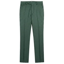 (44R) Hunter Green Regular Fit Bold Striped Vest and Pants