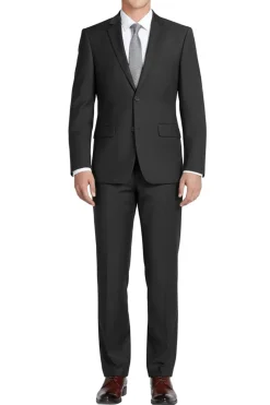 (34R) Regular Fit 2-Piece Black Suit