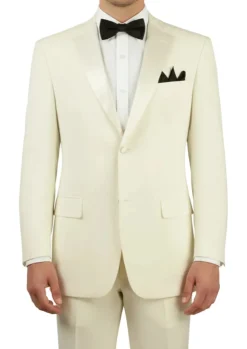 (36R) Regular Fit 2 Piece Tuxedo in Ivory