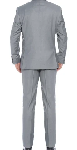 (36S) Slim Fit 2 Piece Gray Suit