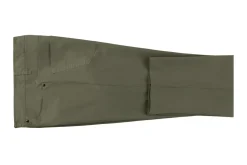 Stretch Cotton Flat Front Pants Straight Legs in Olive
