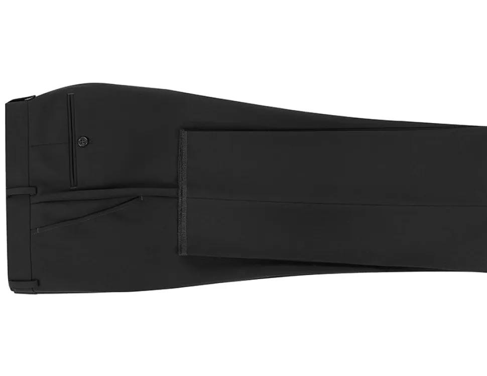 Vanderbilt Collection - Black Regular Fit Dress Pants