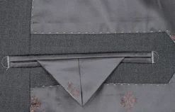 Vanderbilt Collection - Classic 2 Piece Suit 2 Buttons Regular Fit In Medium Gray