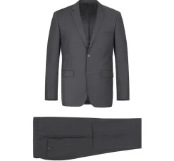 Vanderbilt Collection - Classic 2 Piece Suit 2 Buttons Regular Fit In Charcoal Gray