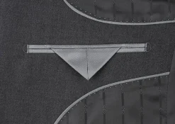 Vanderbilt Collection - Classic 2 Piece Suit 2 Buttons Regular Fit In Charcoal Gray