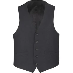 Vanderbilt Collection - Classic Dress Vest 5 Buttons Regular Fit In Charcoal